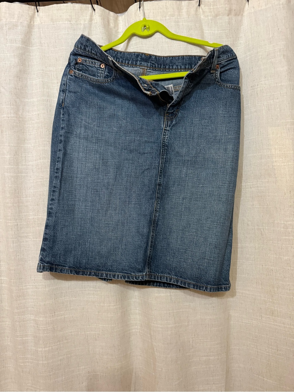 Ralph Lauren Blue Denim Pencil Skirt